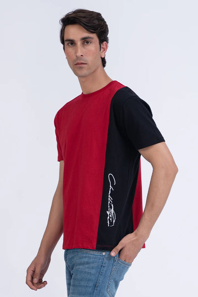 Color Block Relaxed Fit T-Shirt