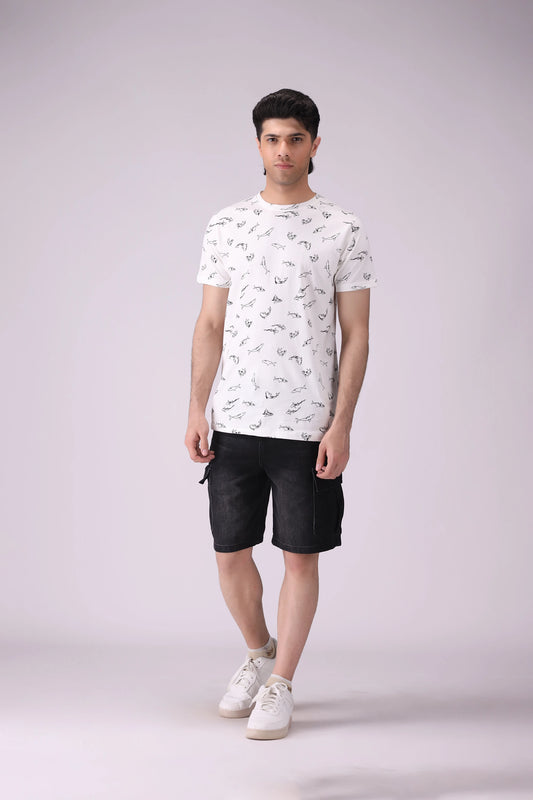 All-Over Printed T-Shirt - Cougar Clothing