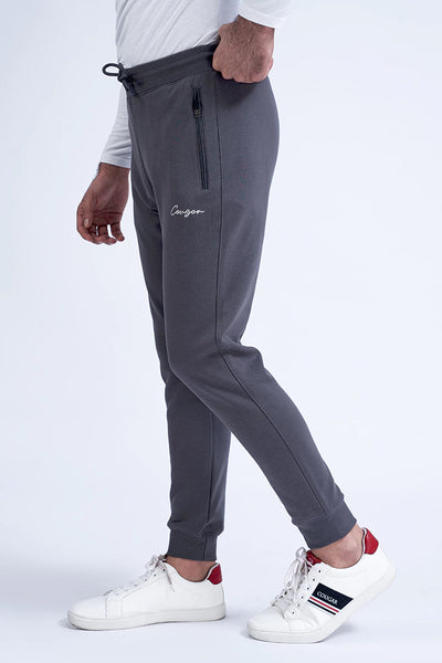 Slate Grey Knitted Jogger Pants