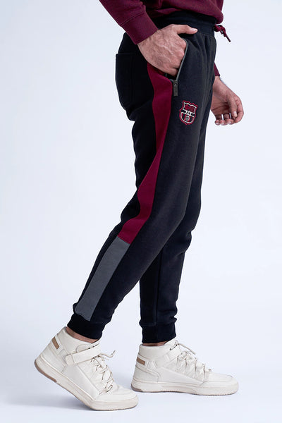 Black Relax Fit Jogger Pants