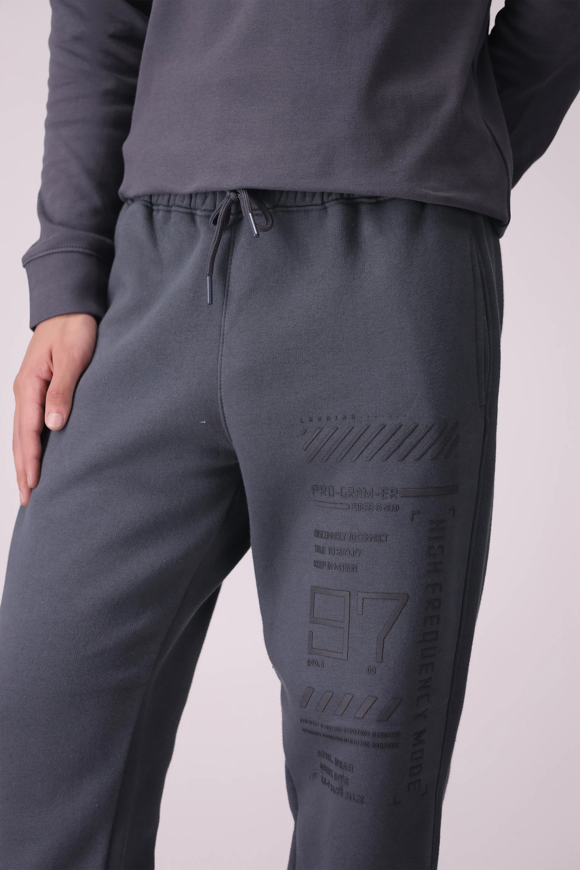 Relax Fit Striped Printed Trousers - Cougar Clothing