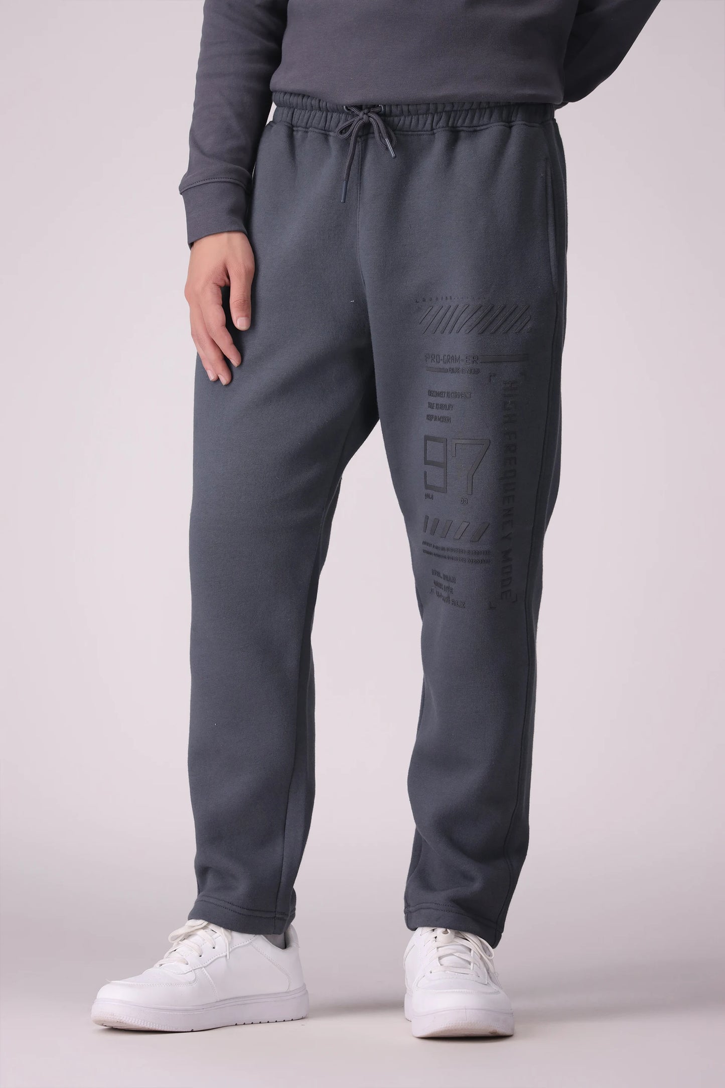 Relax Fit Striped Printed Trousers - Cougar Clothing