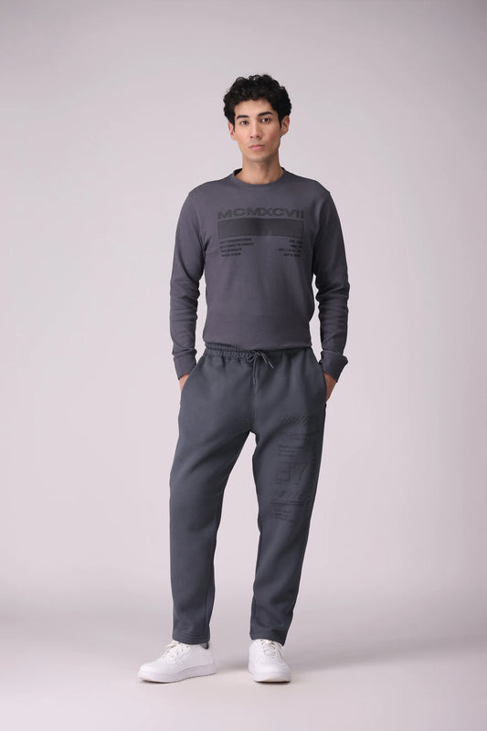 Relax Fit Striped Printed Trousers - Cougar Clothing