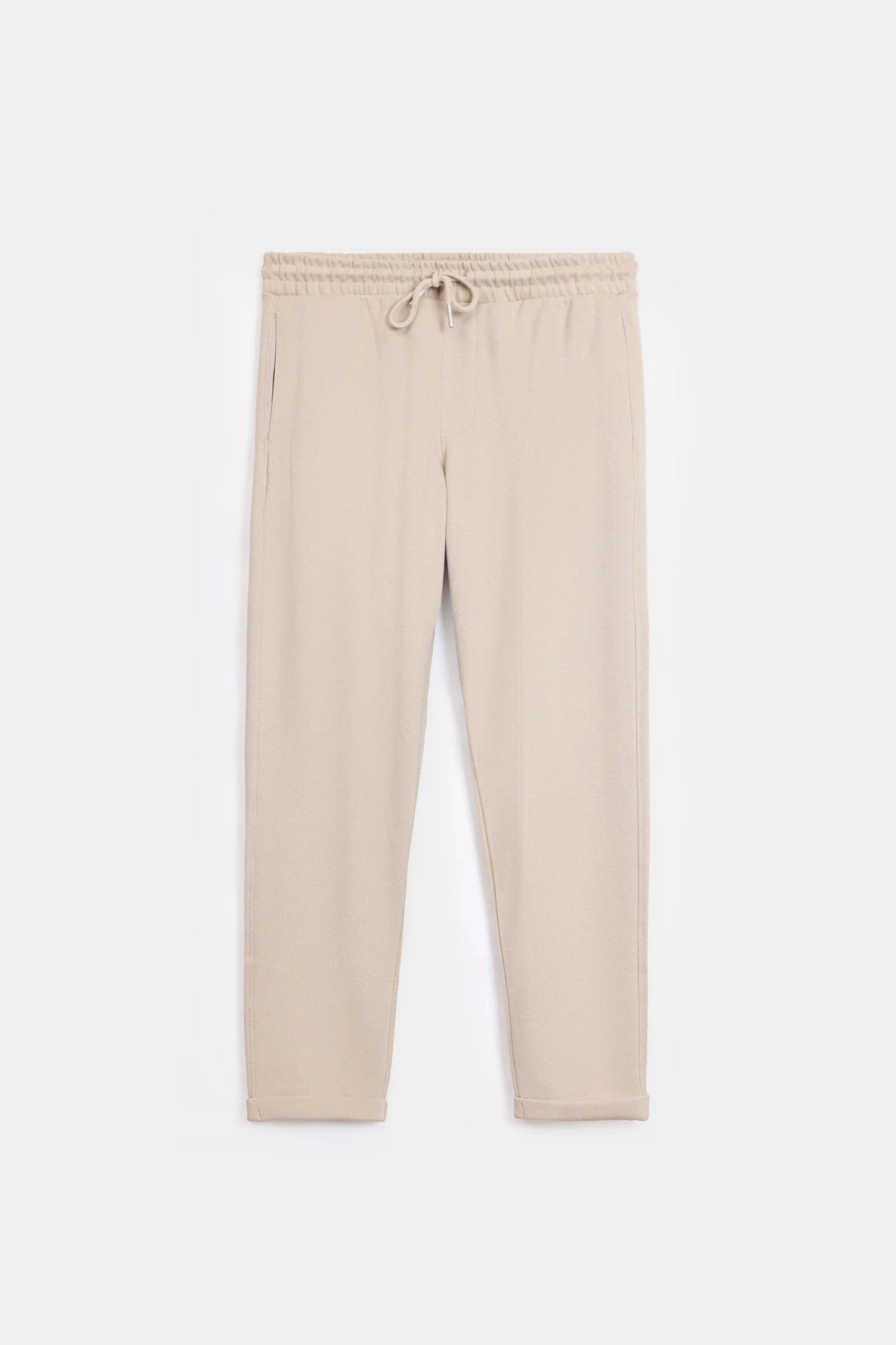 Turn-Up Knitted Trousers