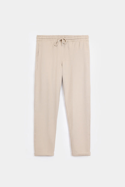 Turn-Up Knitted Trousers