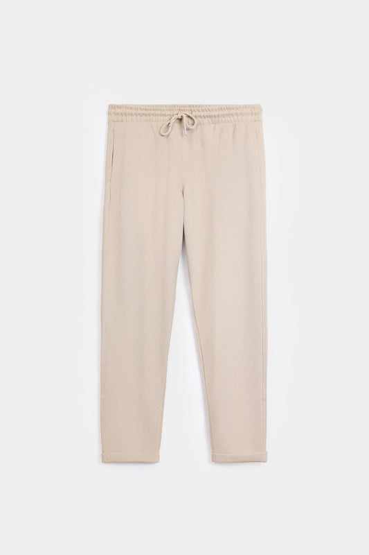 Turn-Up Knitted Trousers