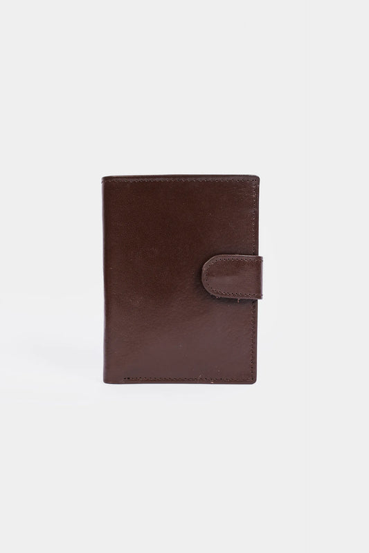 Leather Wallet With Snap Closure - Cougar Clothing