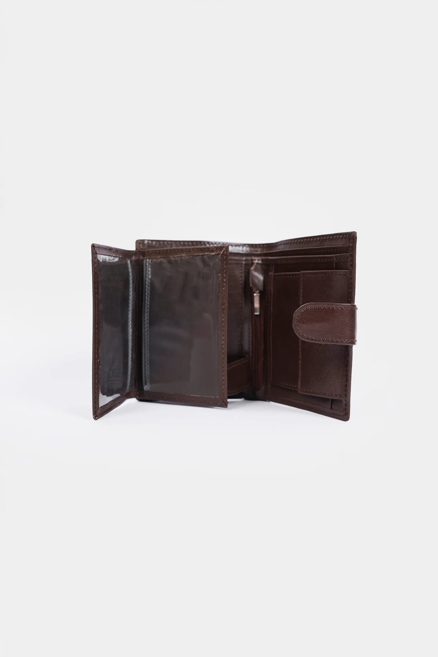 Leather Wallet With Snap Closure - Cougar Clothing