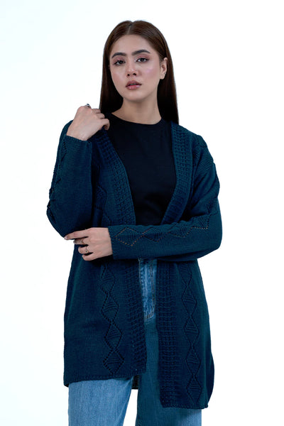 Navy Knitted Cardigan