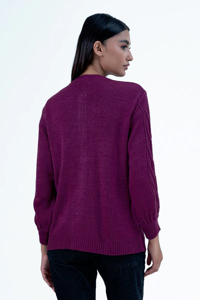 Boysenberry Crochet Pattern Cardigan