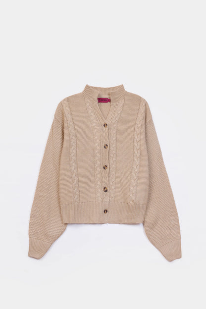 Cable Knit Cardigan - Cougar Clothing