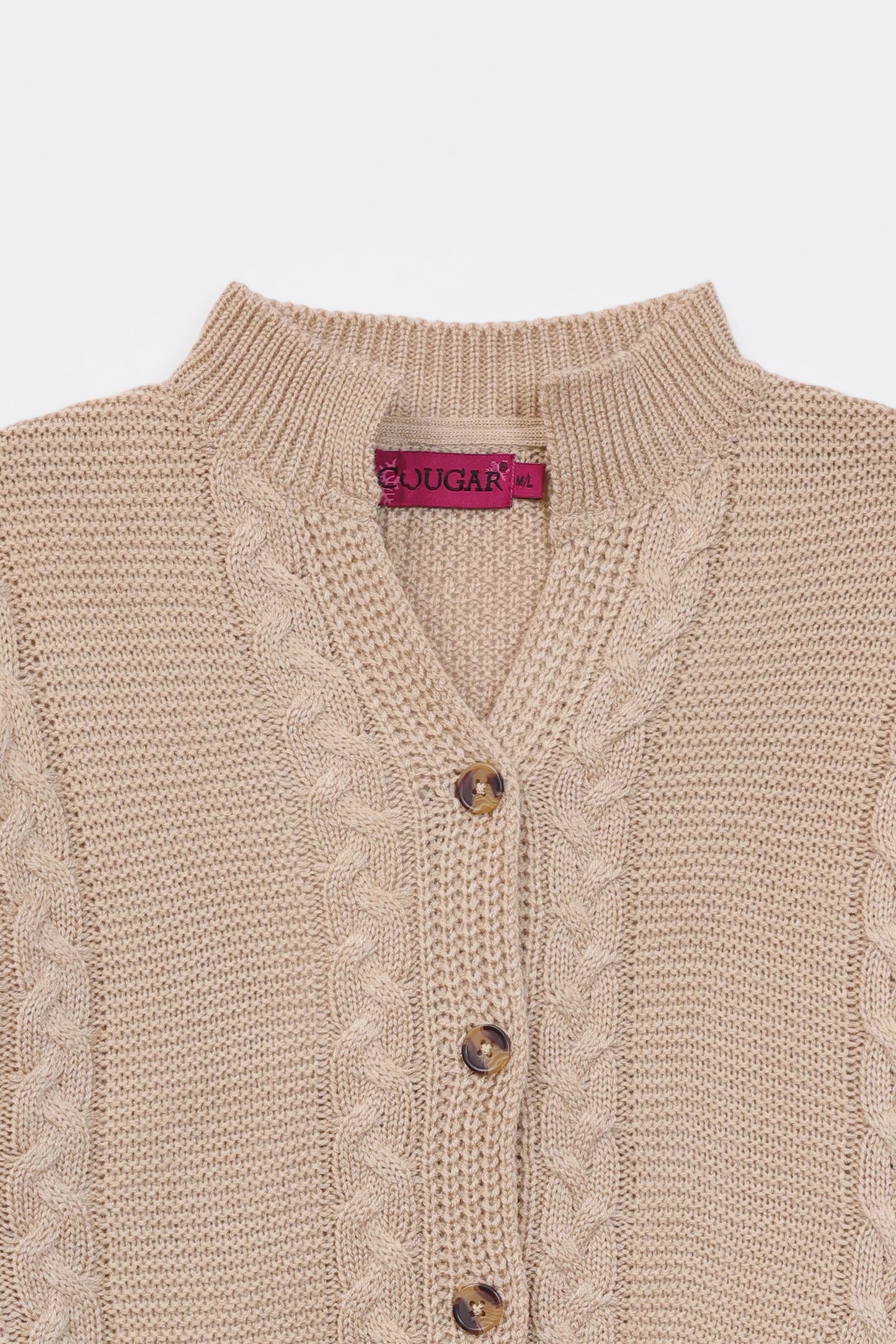 Cable Knit Cardigan - Cougar Clothing