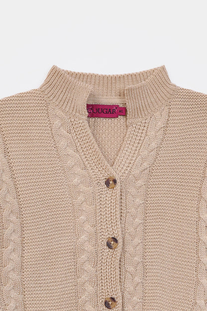 Cable Knit Cardigan - Cougar Clothing