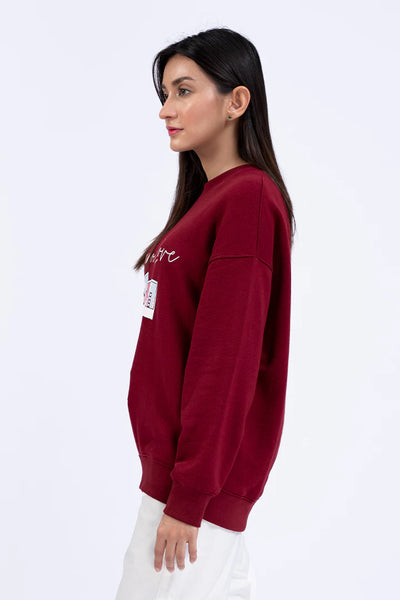 Drop Shoulder Polaroid Graphic Sweatshirt