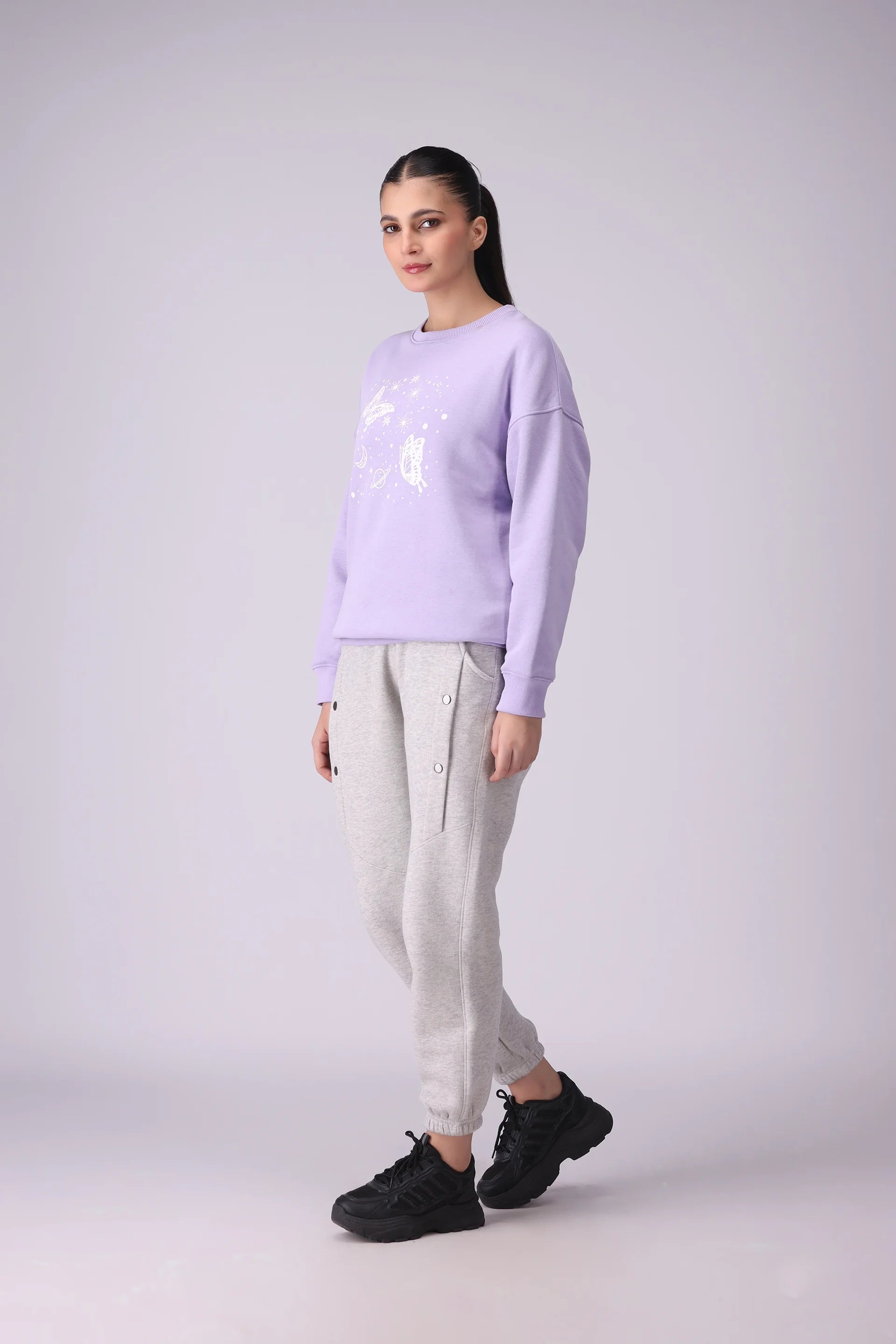 Fleece-Lined Graphic Sweatshirt - Cougar Clothing