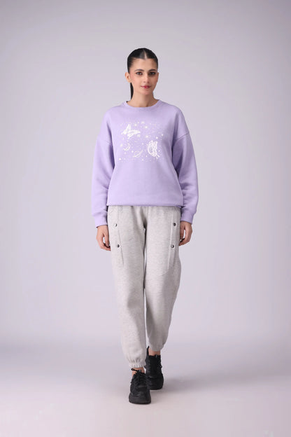 Fleece-Lined Graphic Sweatshirt - Cougar Clothing