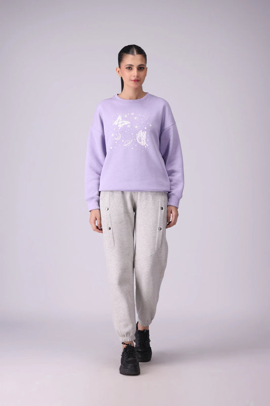 Fleece-Lined Graphic Sweatshirt - Cougar Clothing