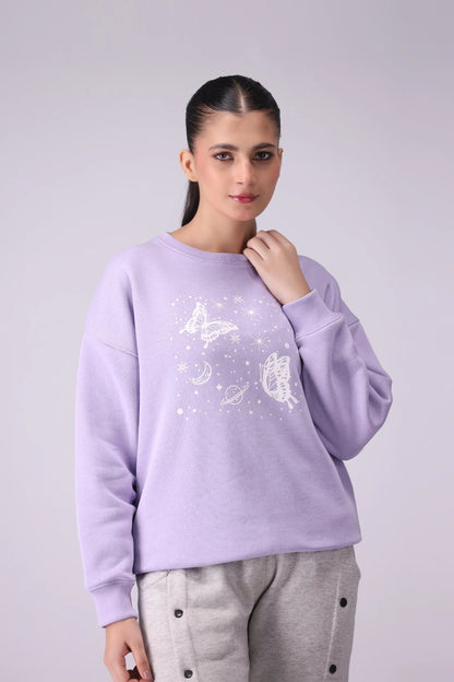 Fleece-Lined Graphic Sweatshirt - Cougar Clothing