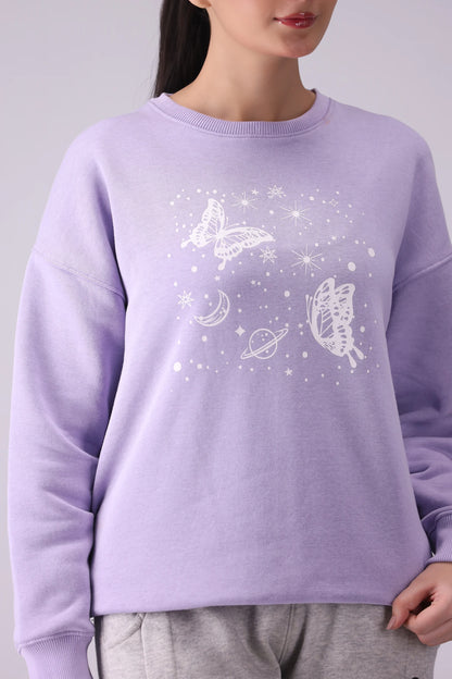 Fleece-Lined Graphic Sweatshirt - Cougar Clothing