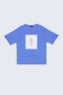 Blue Scripted T-Shirt