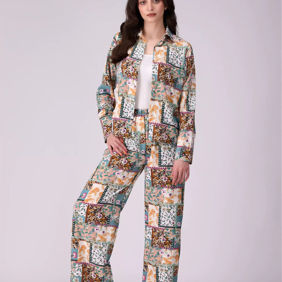 All Over Printed Silk Shirt - Cougar Clothing