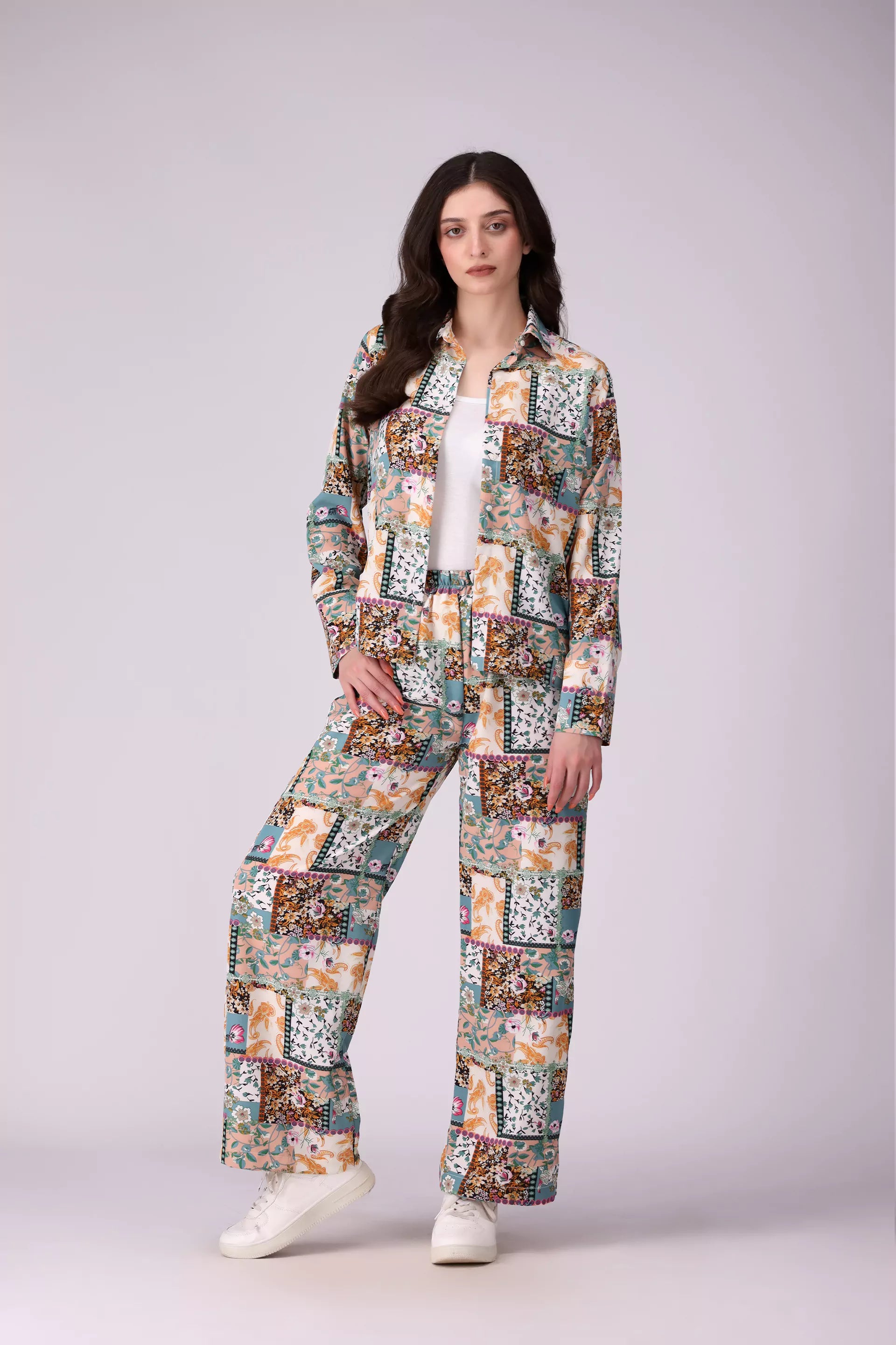 All Over Printed Silk Shirt - Cougar Clothing