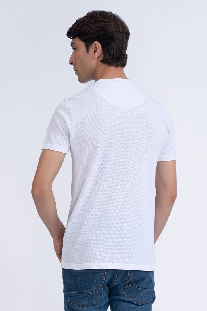 White Textured T-Shirt
