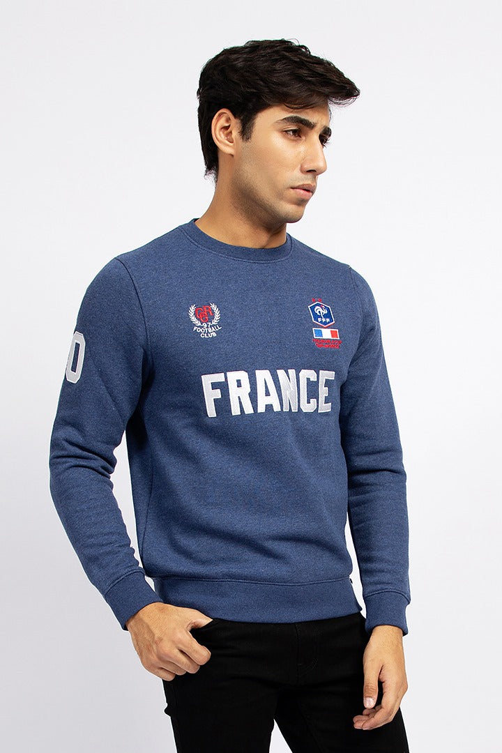 Navy Graphic Sweatshirt