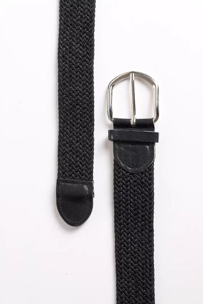 Black Canvas Braided Belt