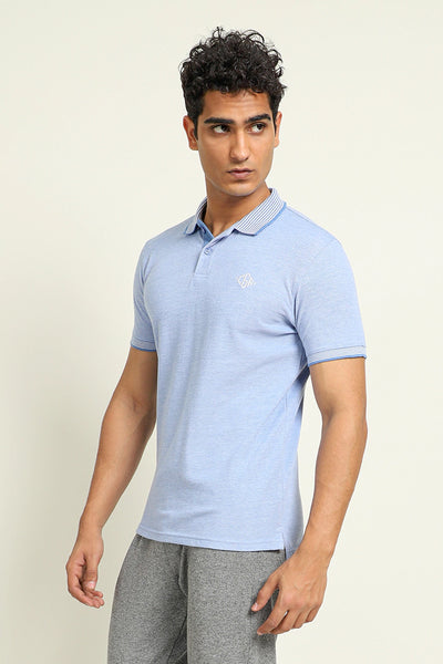 Sky Blue CGR Tipped Polo