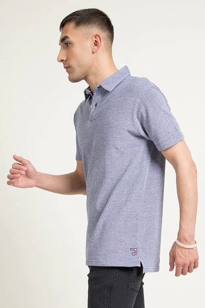 Indigo Textured Polo