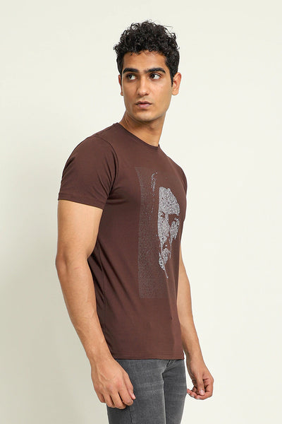 Chocolate Abstract Face T-Shirt