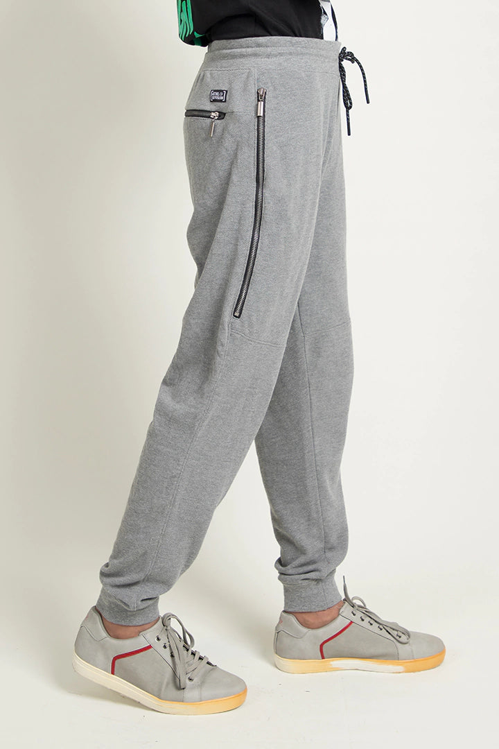 Grey Relax Fit Trousers