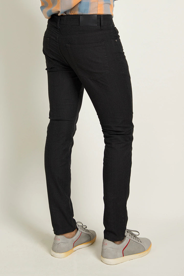 Dark Charcoal Slim Fit 5 Pocket Pants