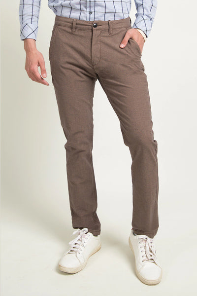 Brown Slim Fit Chino Pants