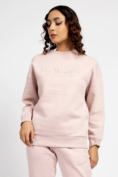 T-Pink Oversized Sweatshirt