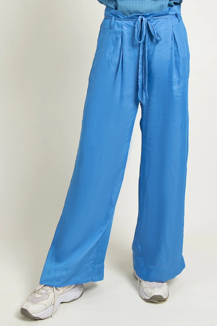 Blue Belted Culottes