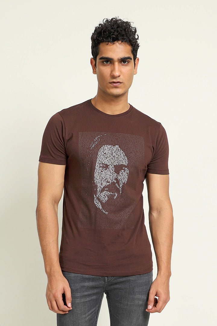 Chocolate Abstract Face T-Shirt