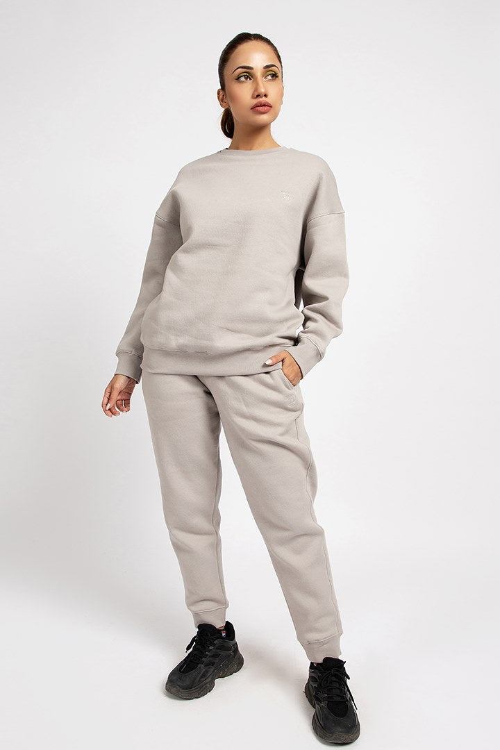 Basic Grey Oversized Sweatshirt