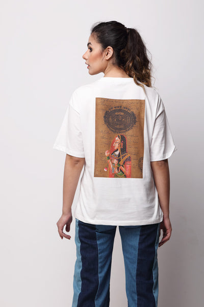 Mughal Print Oversized T-Shirt