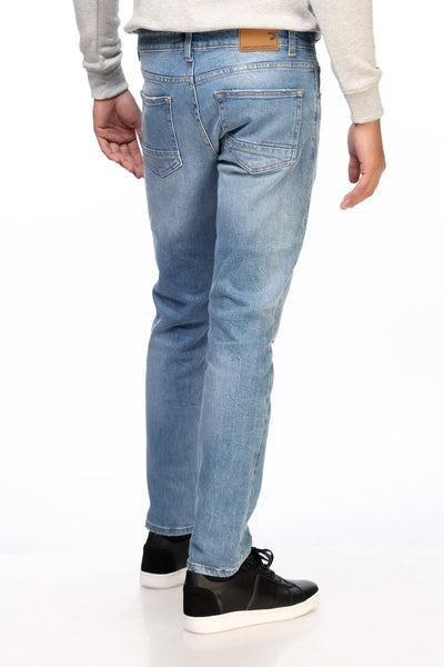 Ripped Faded Slim Fit Jeans
