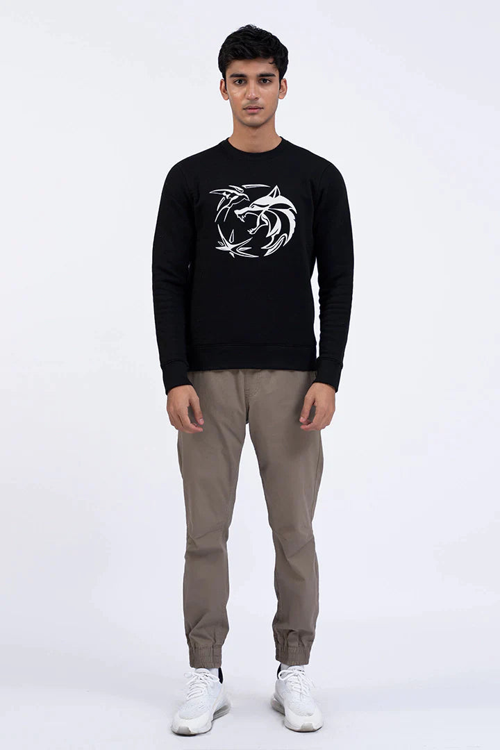 Black Graphic Sweatshirt