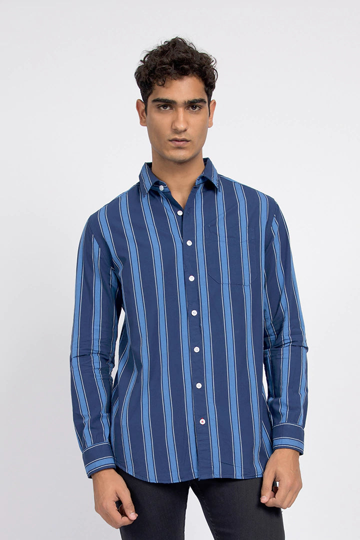 Blue Lining Casual Shirt