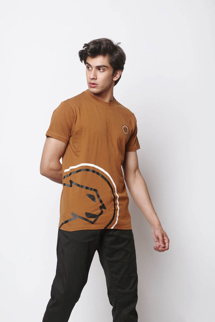 Brown Cougar Logo T-Shirt